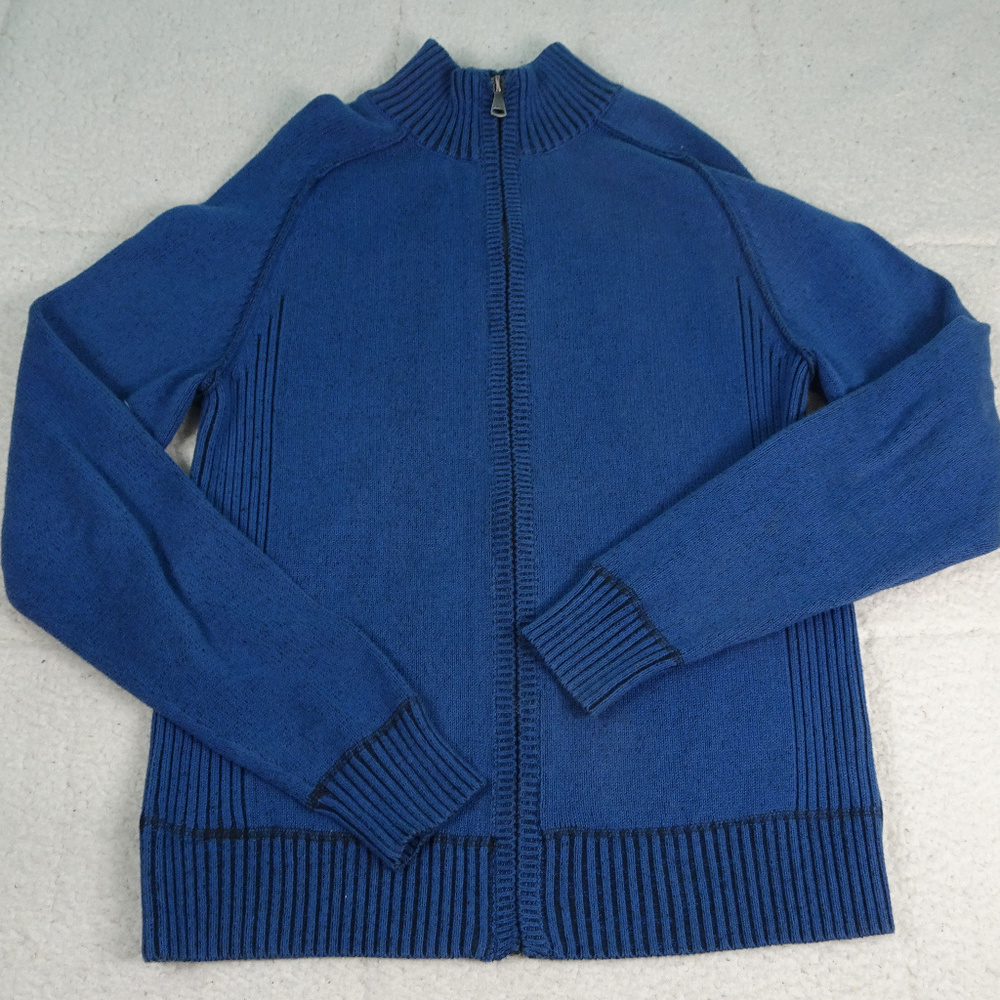 BKE Blue Full Zip Pullover Jacket Small EUC